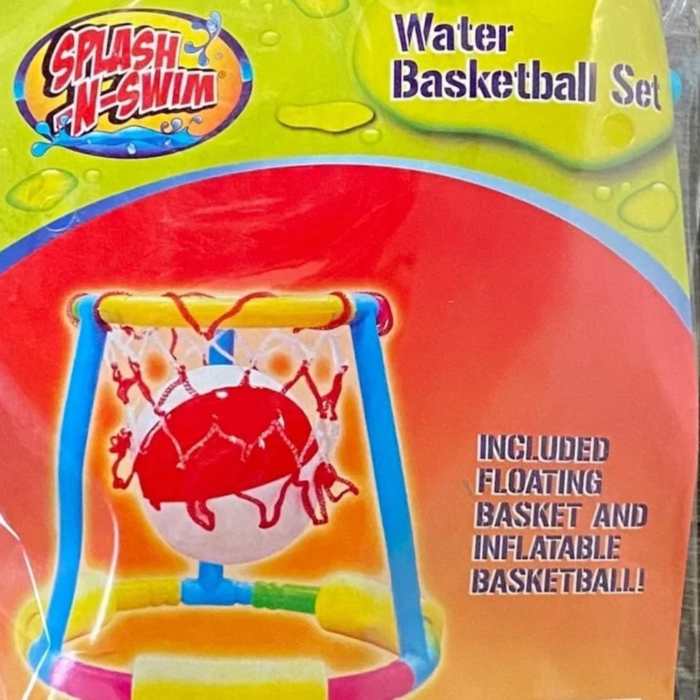 New Splash N Swim Water Basketball Set